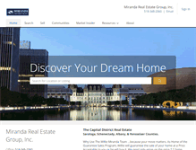Tablet Screenshot of mirandarealestategroup.com